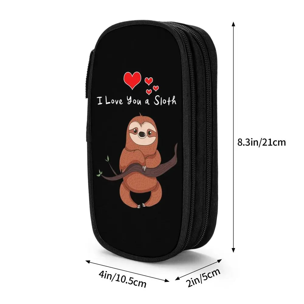 I Love You A Sloth Pencil Case