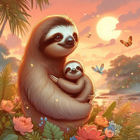 Sloth Diamond Art Kit