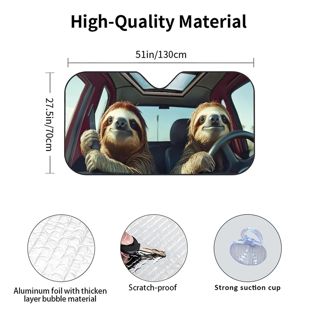 Sloth Car Sunshade