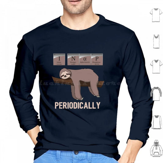 I Nap Periodically Sloth Long Sleeve T-Shirt product photo 1