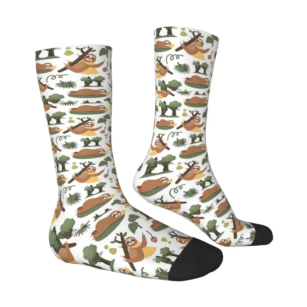 Safari Sloth Crew Socks