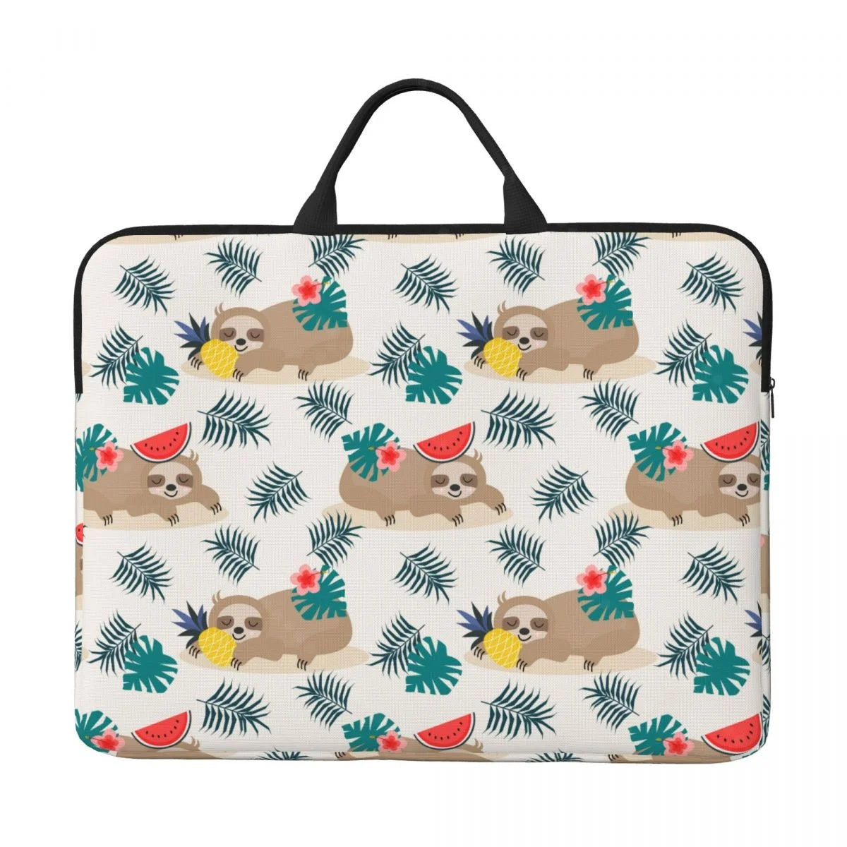 Sloth Watermelon & Pineapple Laptop Bag