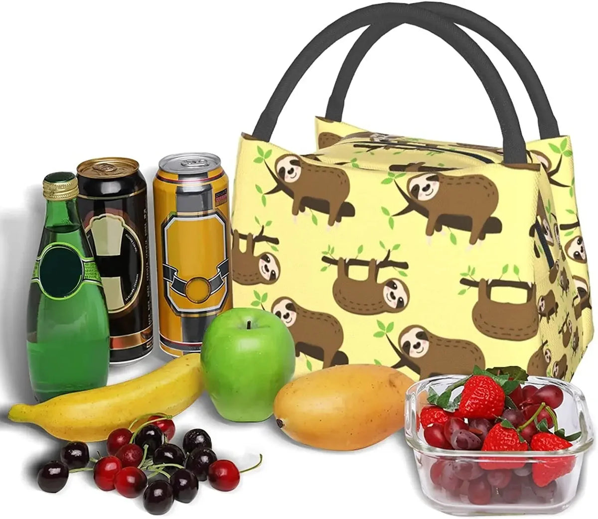 Sloth On A Branch Insulated Lunch Bag
