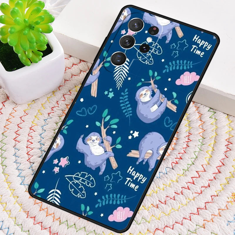 Lilac & Blues Sloth Samsung Phone Case product photo