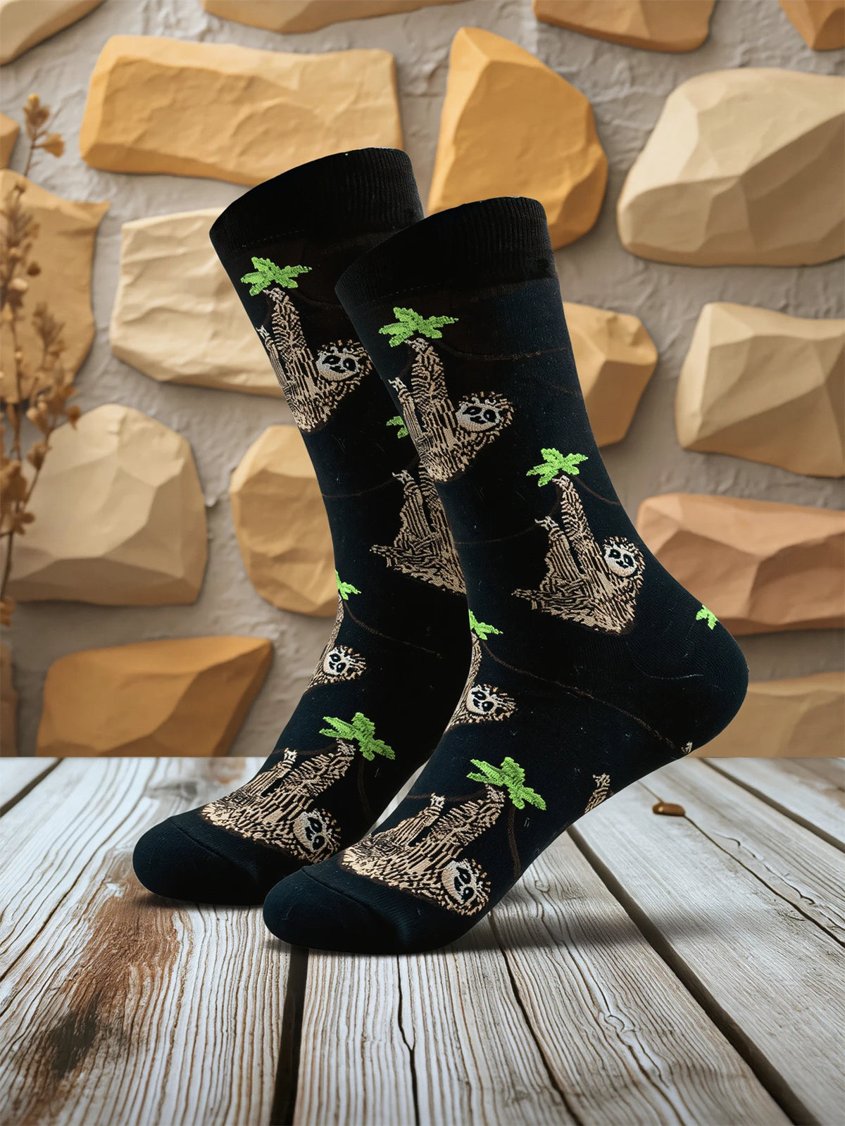 Sloth & Leaves Socks