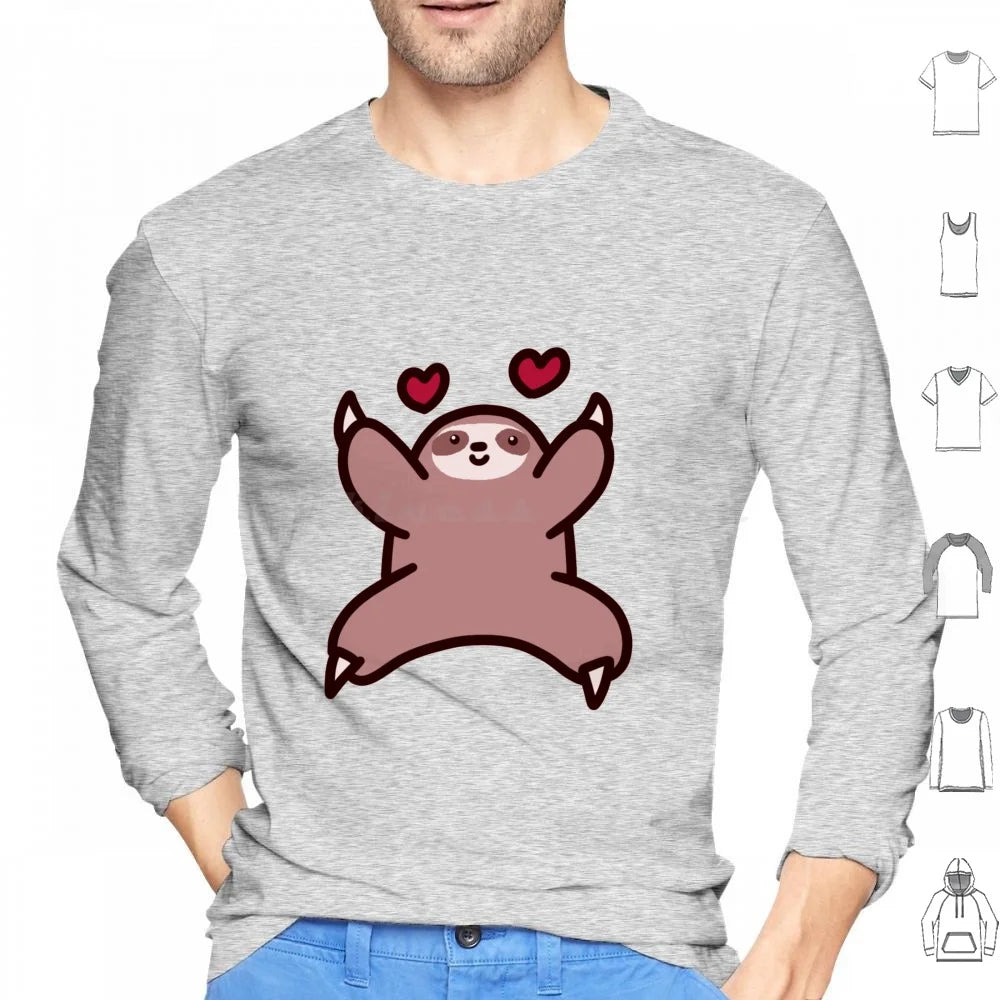 Sloth Love Hoodie and Long Sleeve t-shirts