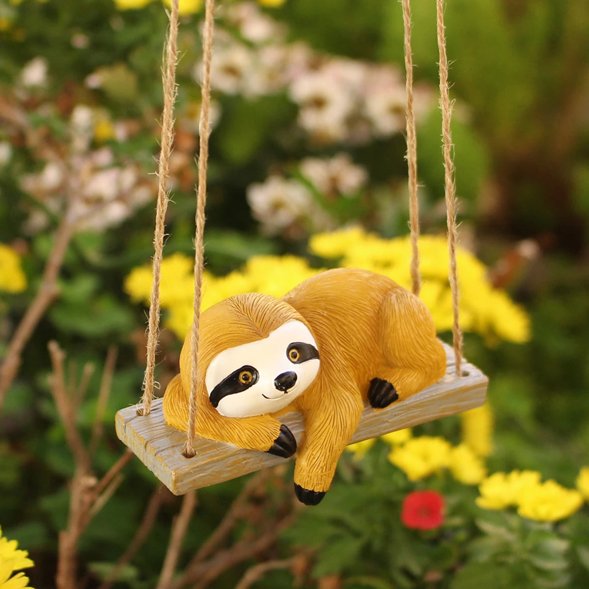 Sloth Laying On A Swing Ornament