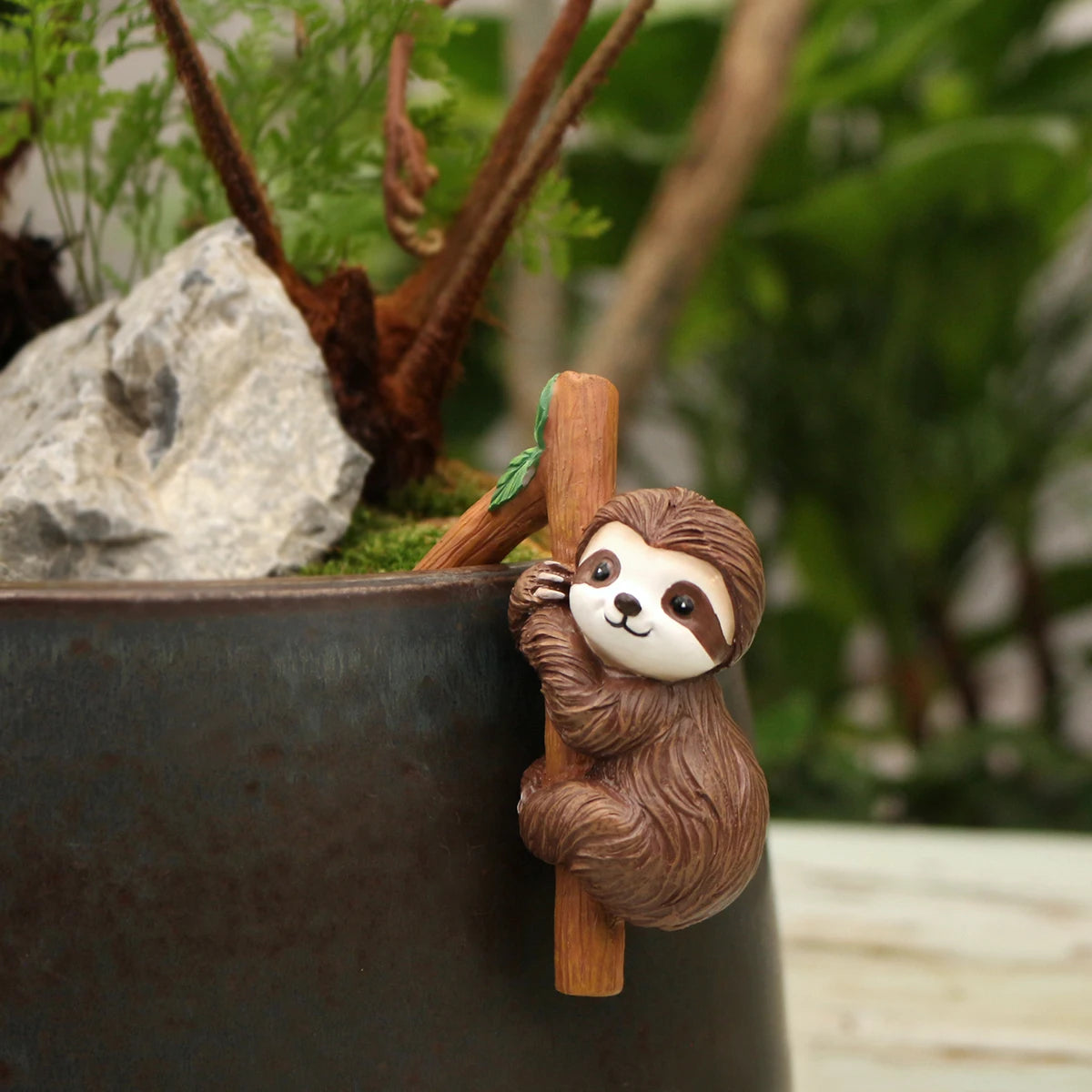 Sloth Flower Pot Ornament