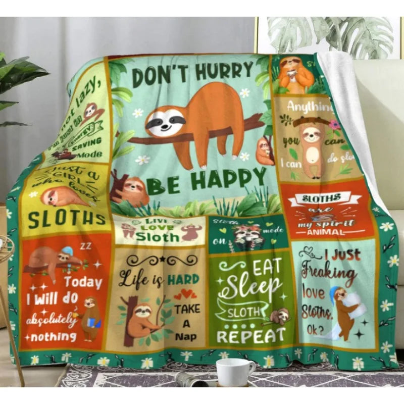 Don't Hurry Be Happy Blanket