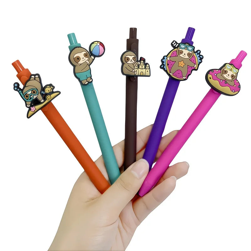 Beach Sloth Pen Toppers