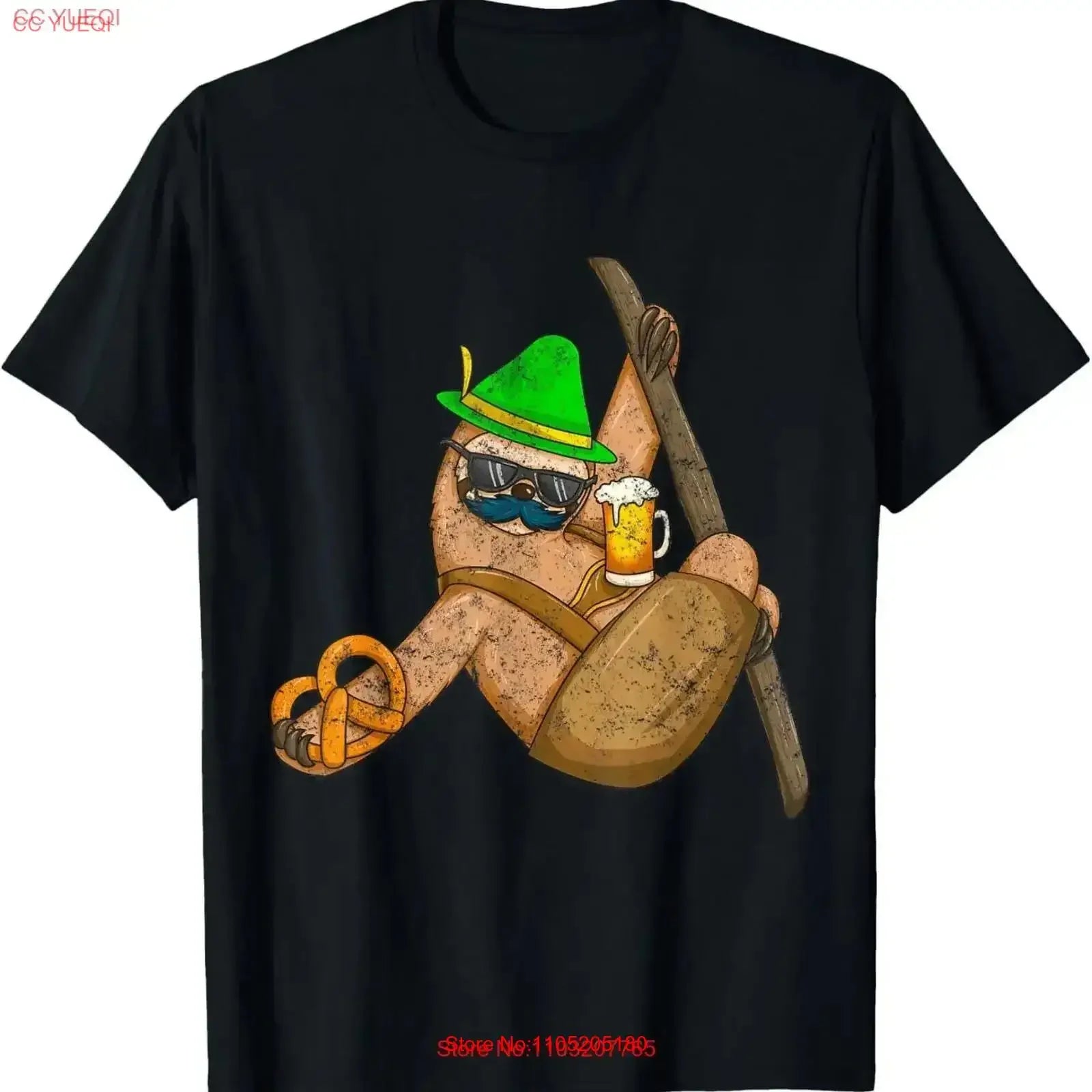 Vintage Oktoberfest Sloth T-Shirt product photo
