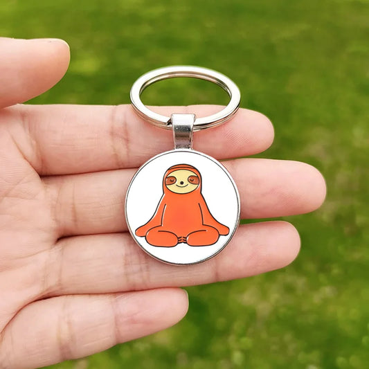 Yoga Sloth Keyring