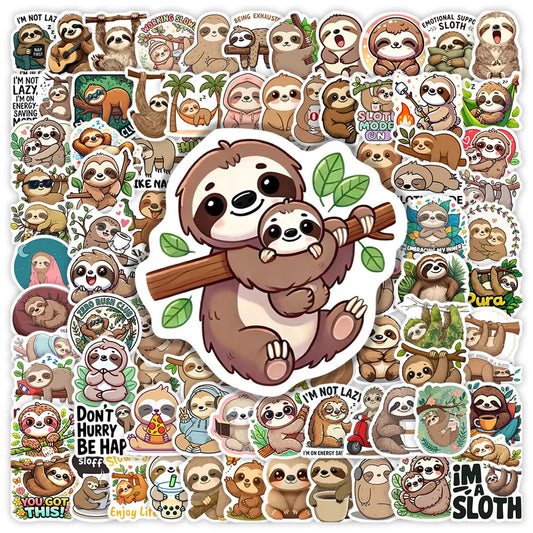 Sloth Vinyl Stickers