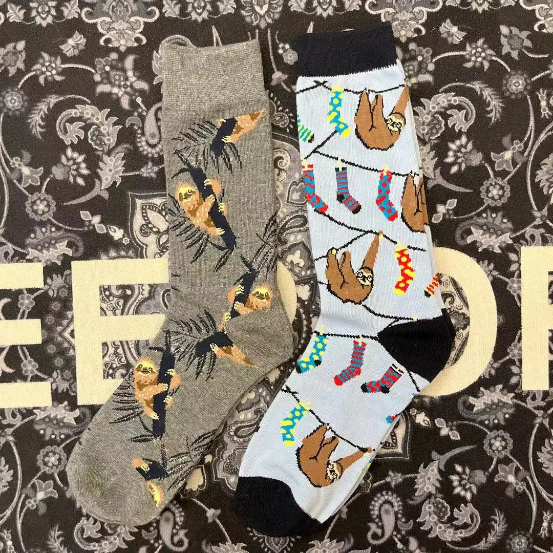 Mid Calf Sloth Socks