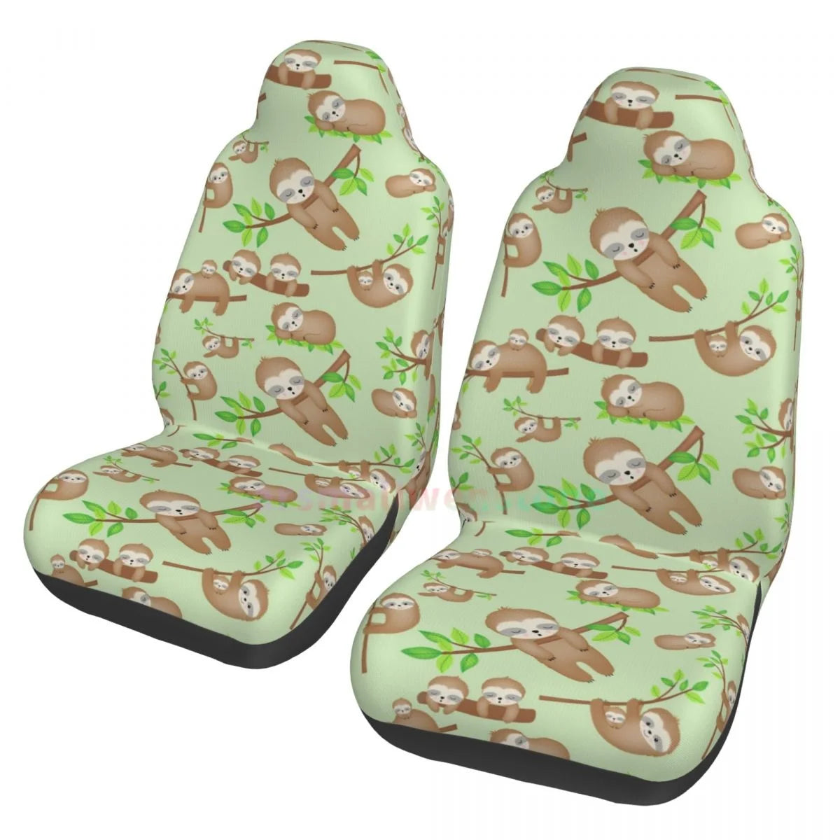 Sloth 2 Piece Car Seat Cover Set