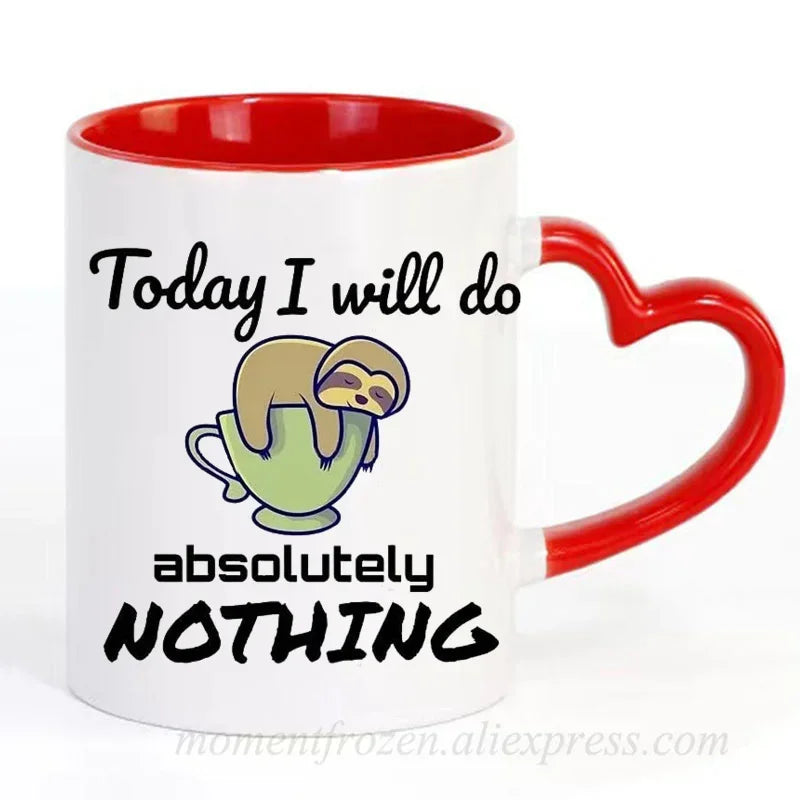 Today I Will Absolutely Do Nothing Sloth Mug