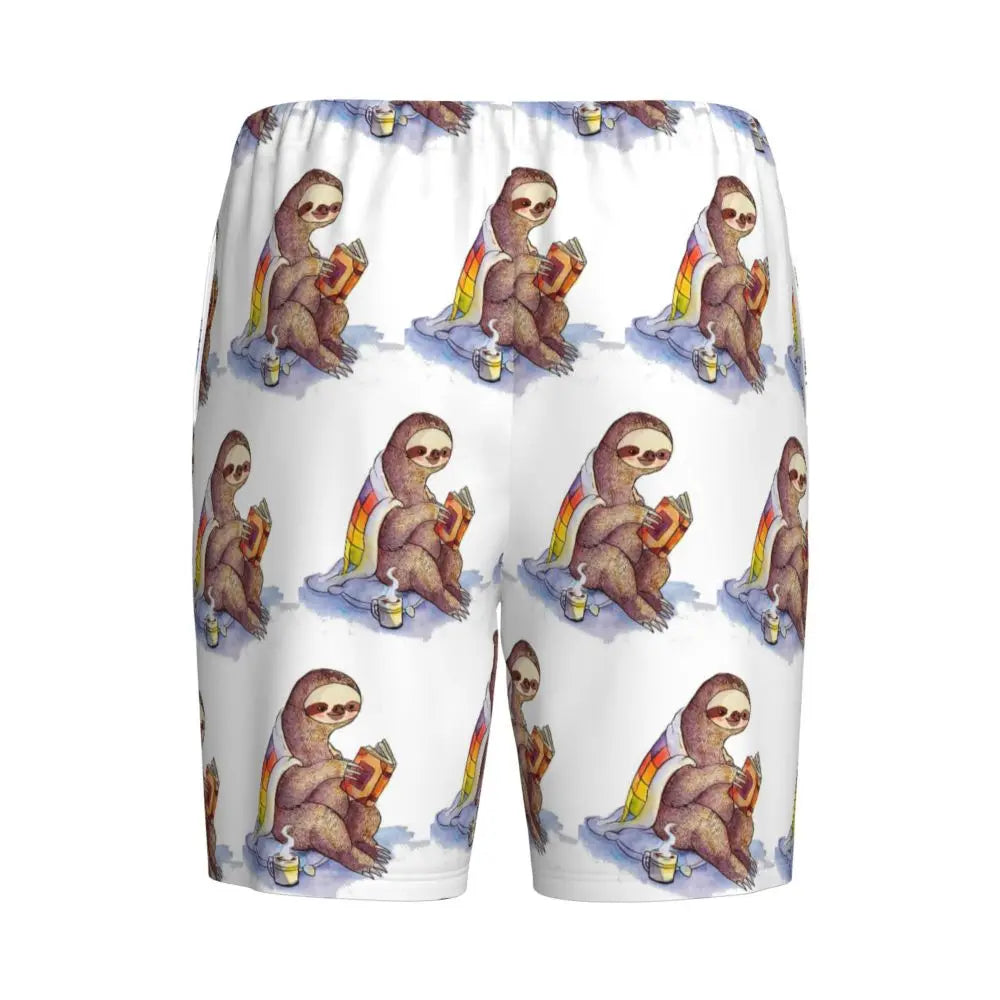 Cozy Sloth Pajama Shorts