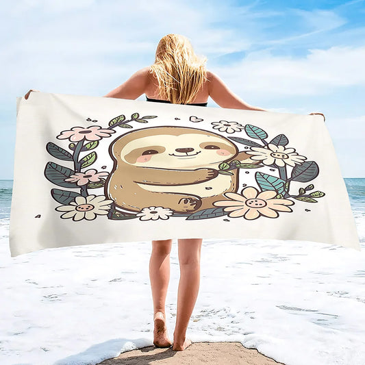 Take It Slow Sloth Towel
