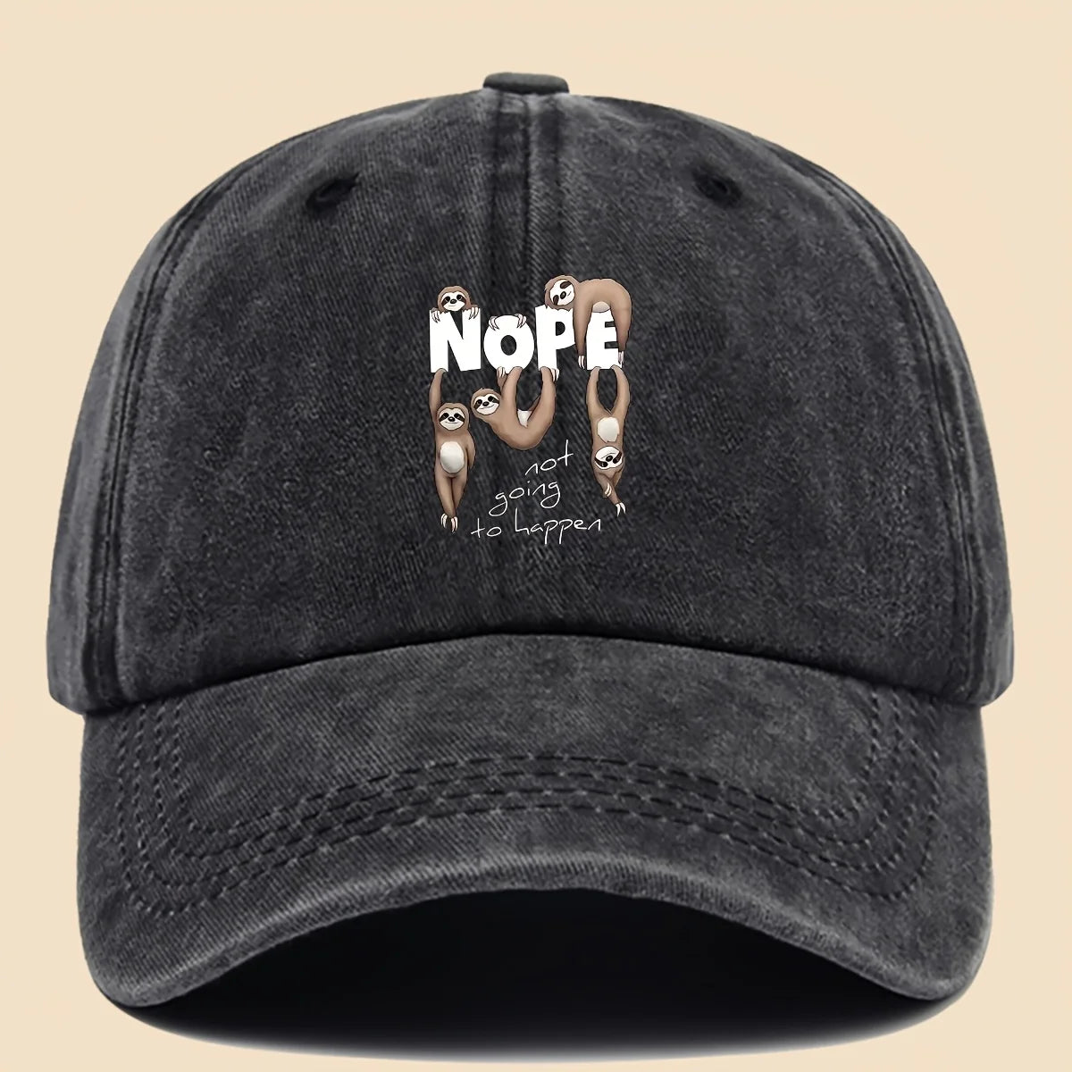Nope Not Going To Happen Sloth Baseball Cap product photo 7
