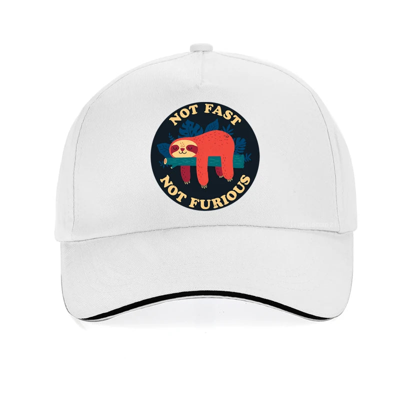 Not Fast Not Furious Sloth Baseball Cap