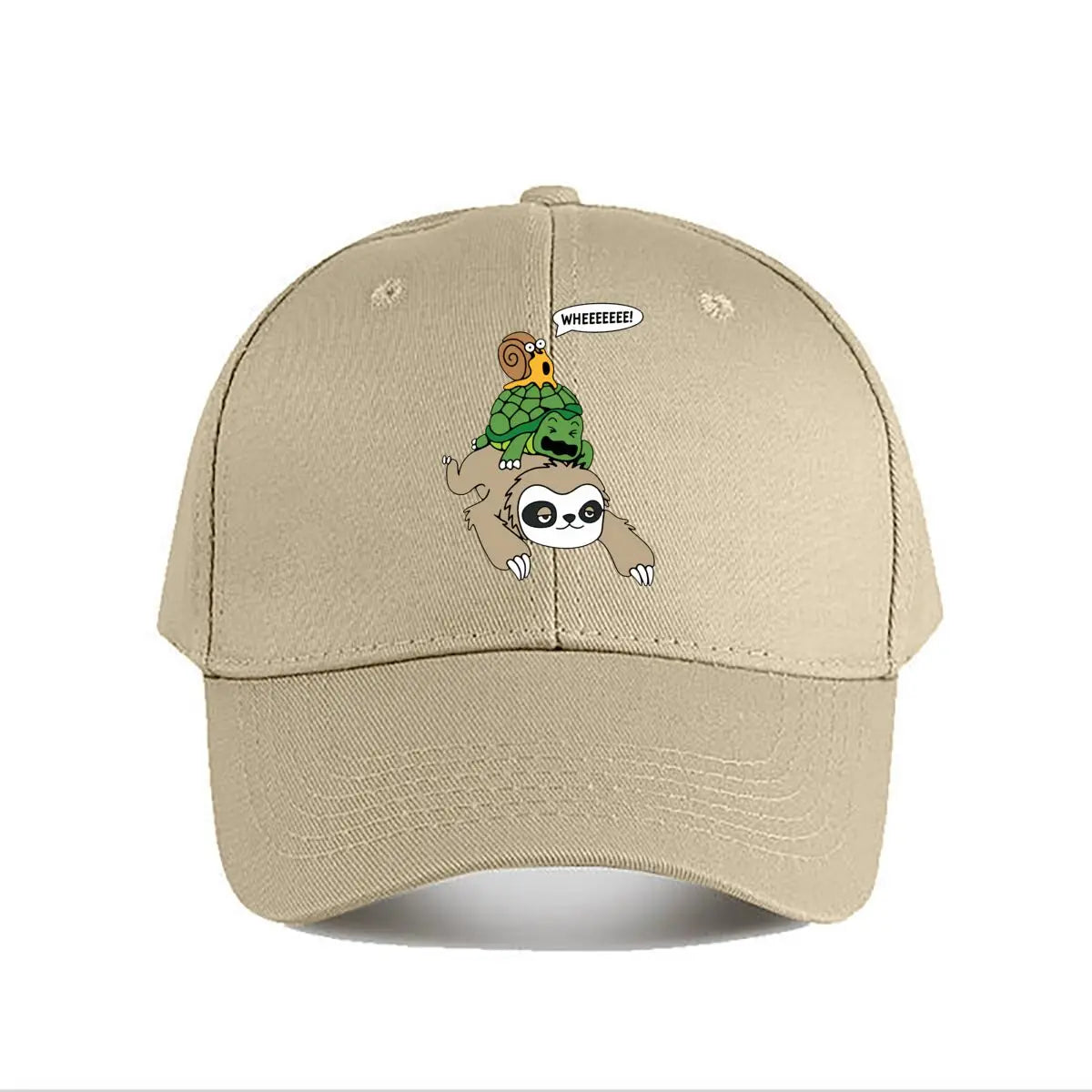 WHEEEEEE Sloth, Turtle & Snail Baseball Cap