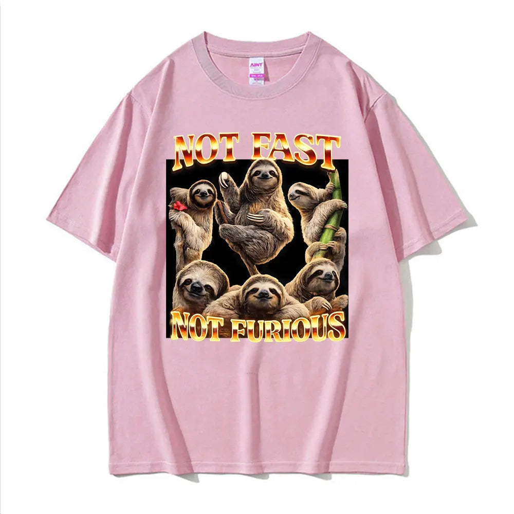 Not Fast Not Furious Sloth T-Shirt