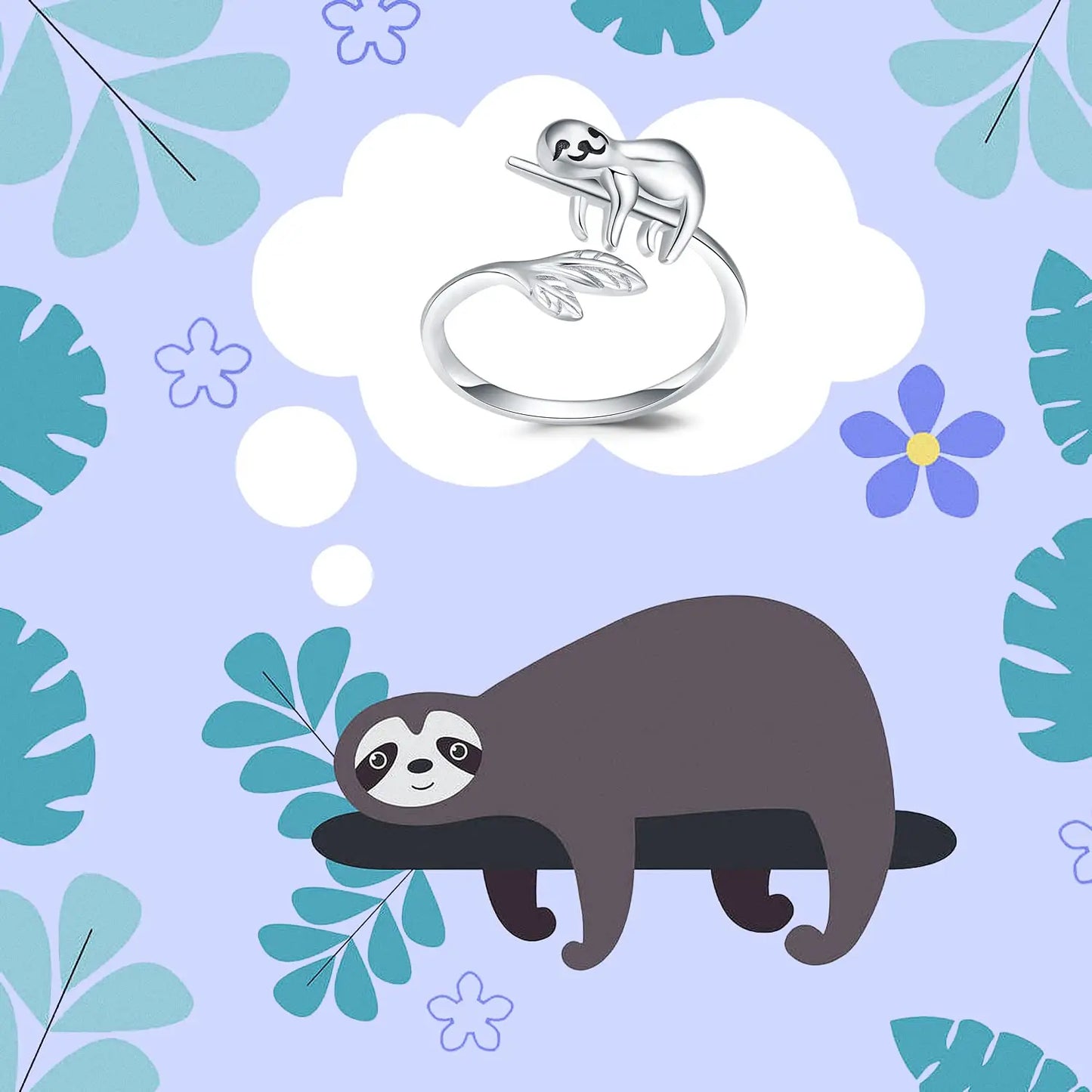 Sloth Adjustable Ring