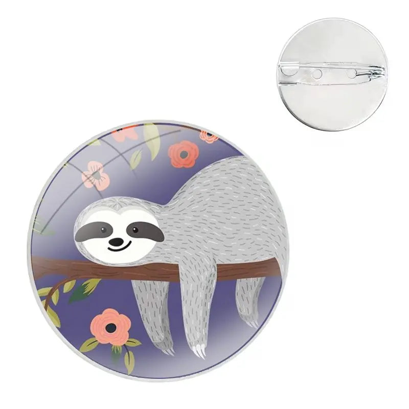 Cute Sloths pin badges