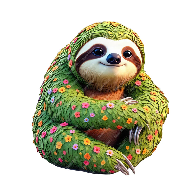 Forest Sloth Wall Stickers