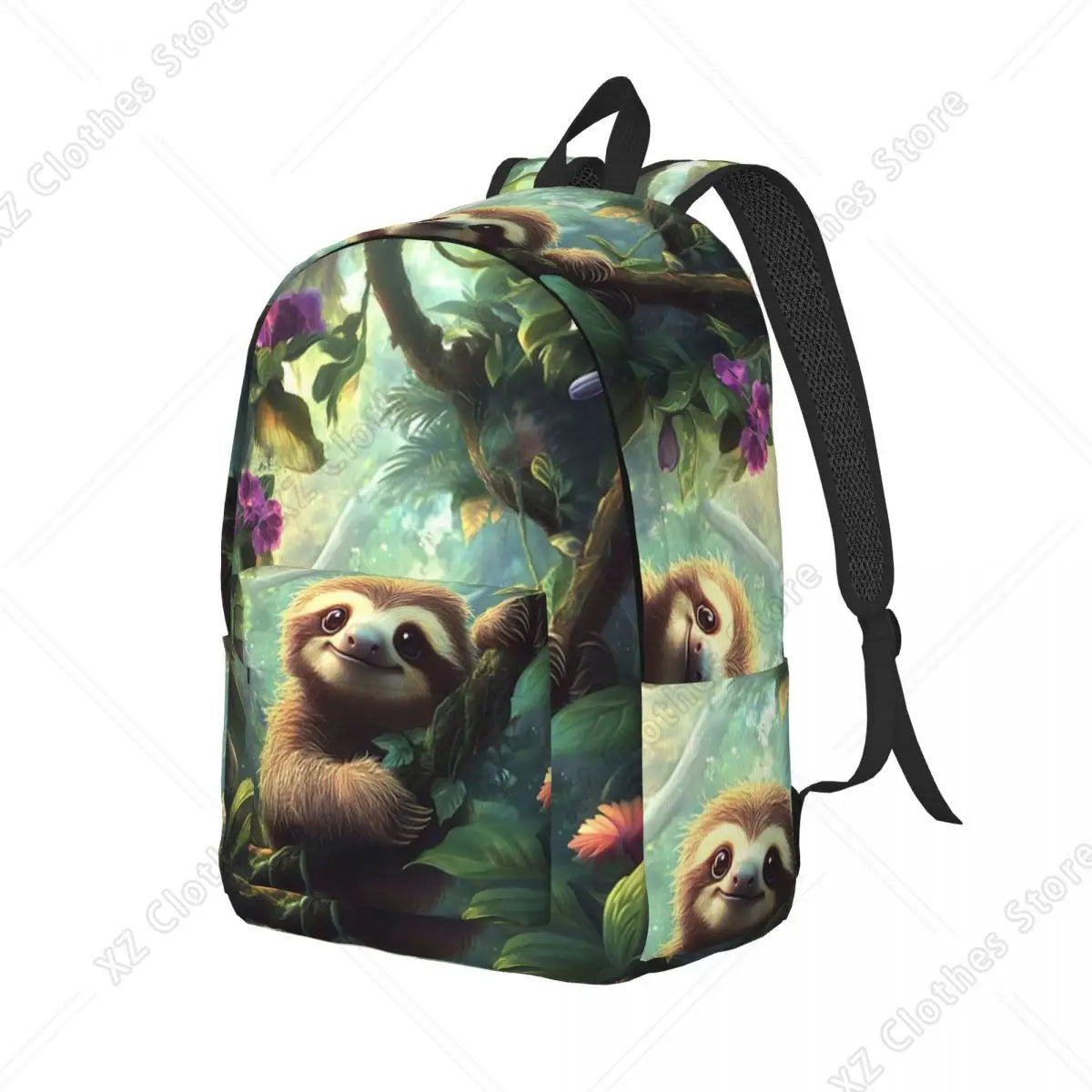 Sloth Jungle Print Backpack
