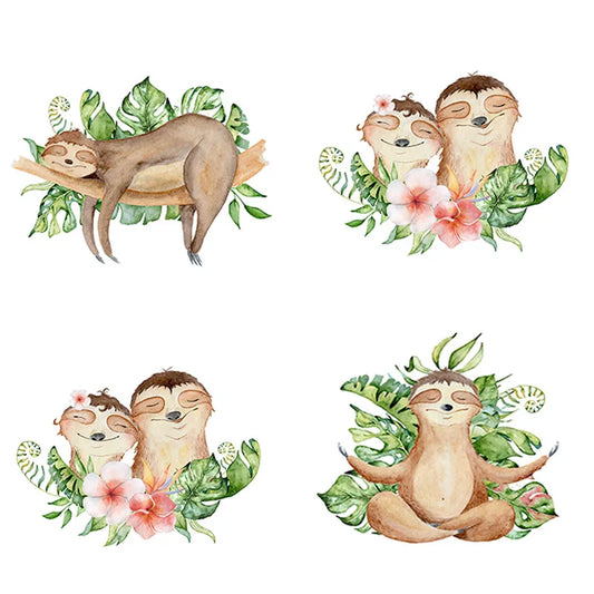 Cute Sloth Wall Stickers