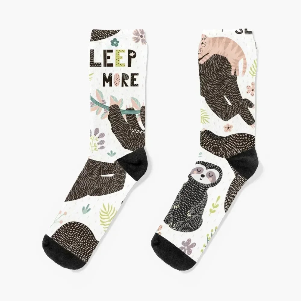 Sleep More Sloth Socks