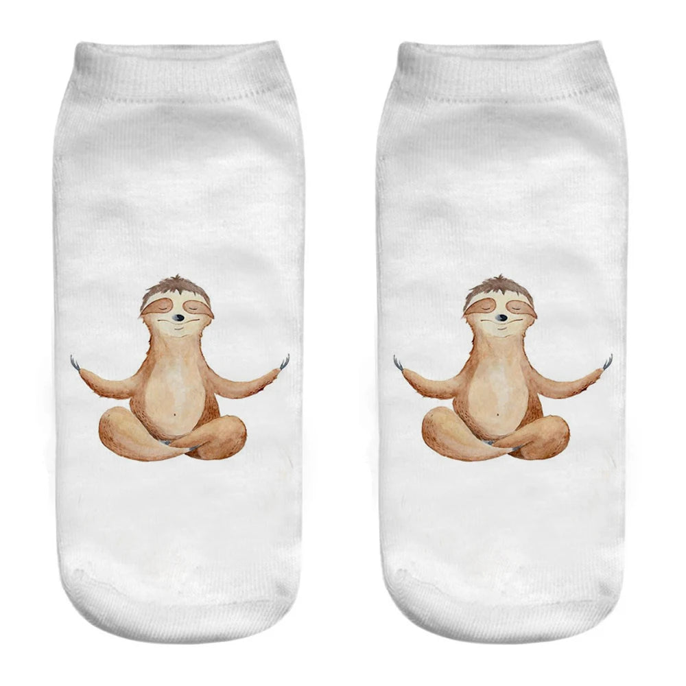 Sloth Short Ankle Socks