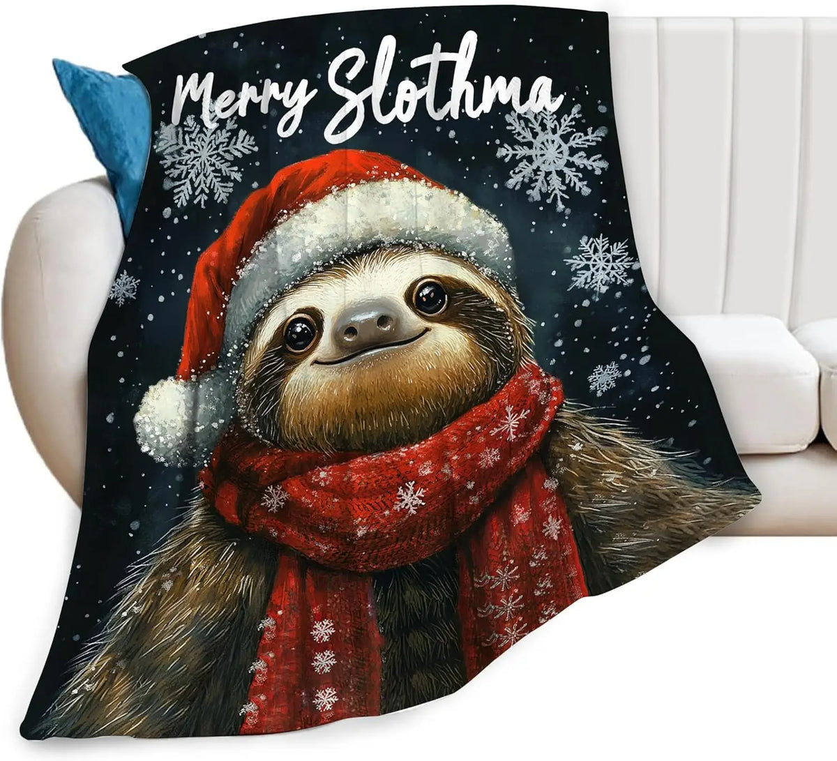 Merry Slothmas Blanket