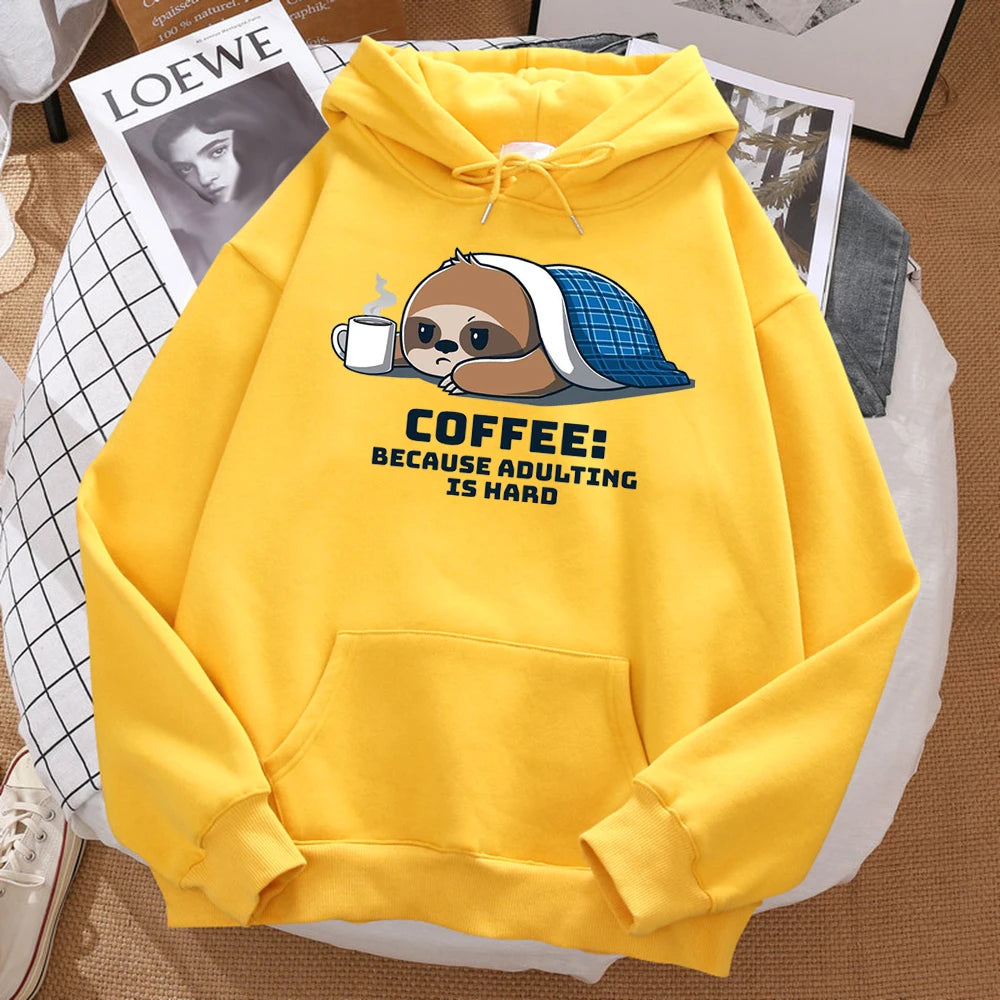 Coffee Because Adulting Is Hard Hoodie