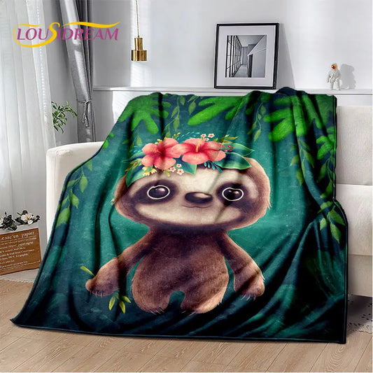 Cute Baby Sloth Blanket