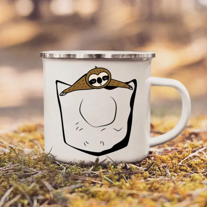 Sloth Enamel Mug