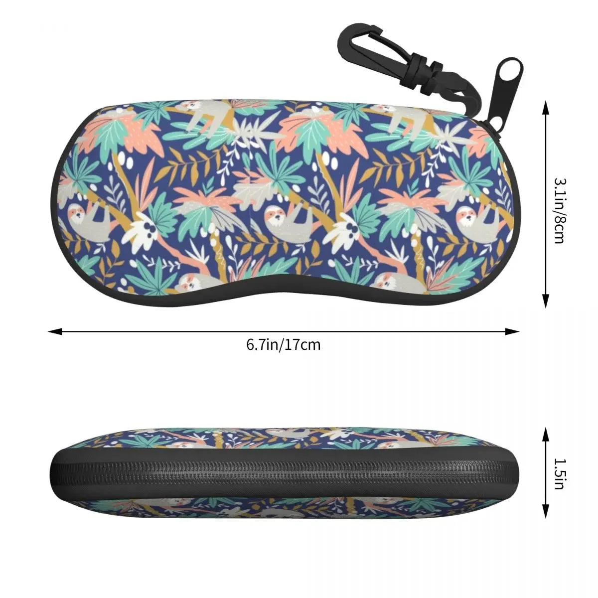 Sloth Pattern Glasses Case