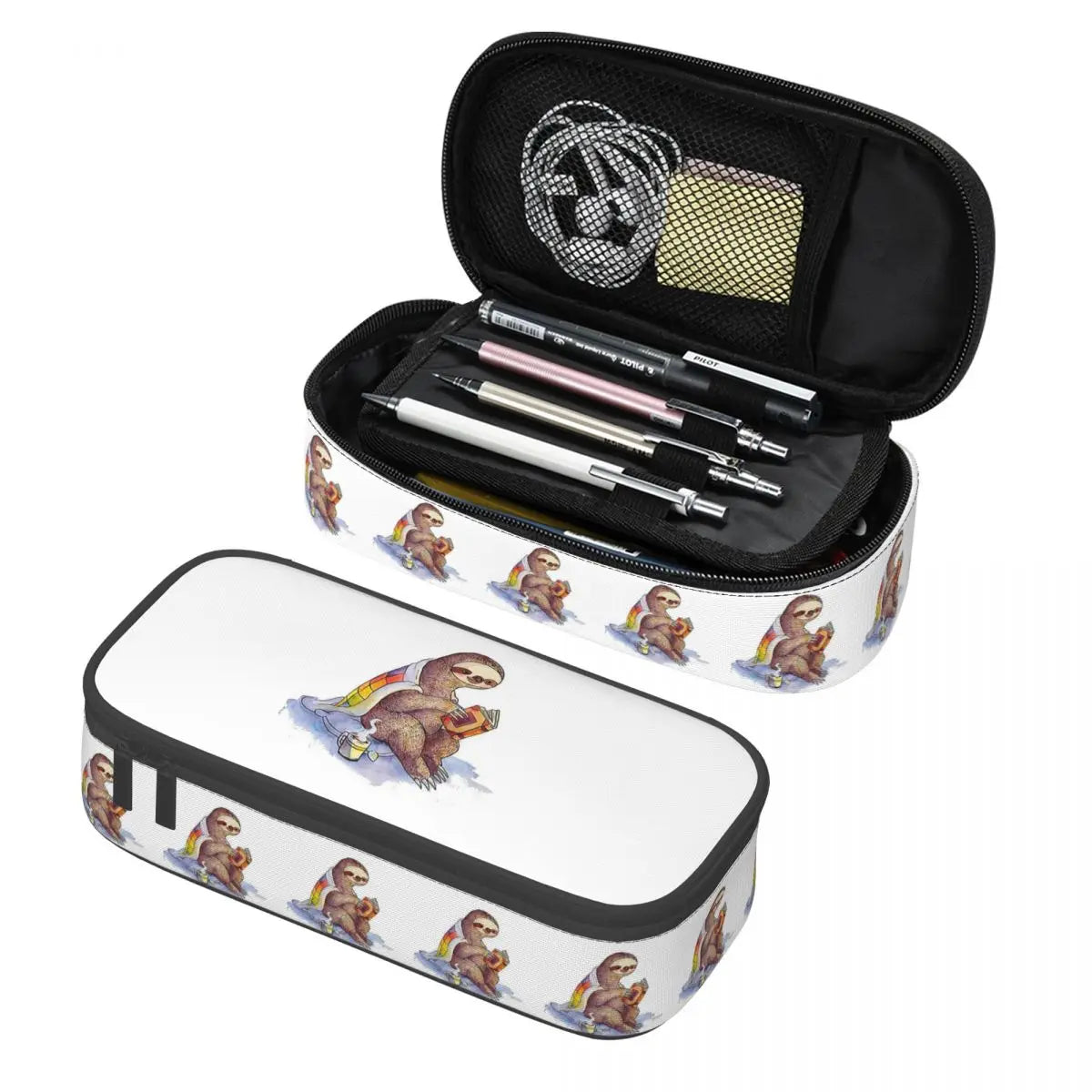 Sloth Reading Pencil Case