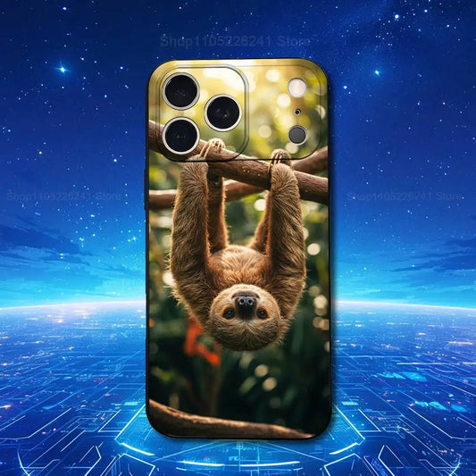 Sloth Just Hanging Around iPhone Case