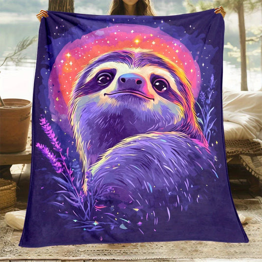Galaxy Sloth Blanket