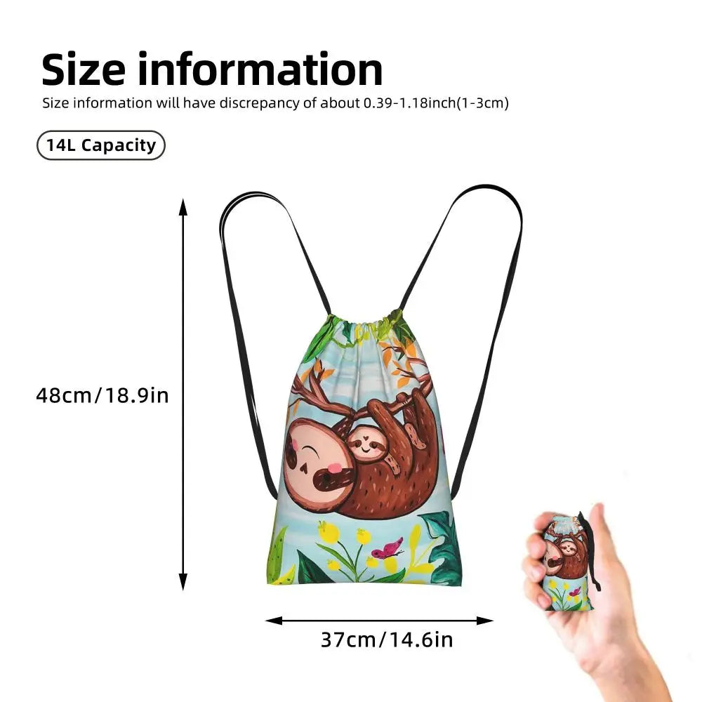 Sloth With Baby Sloth On Branch Backpack