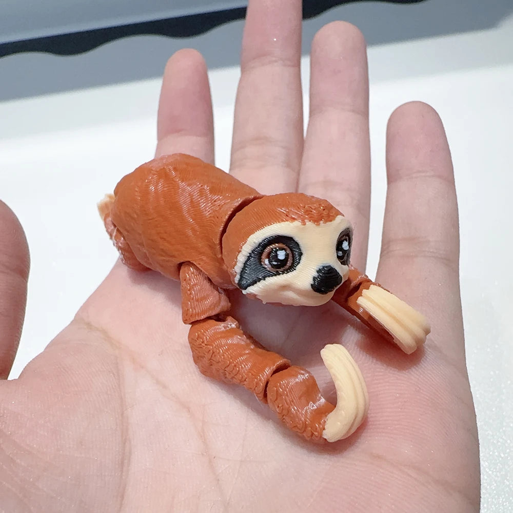 3d Printed Sloth Plastic Ornament