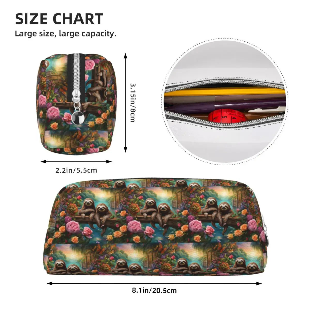 Dreamy Jungle Sloths Pencil Case