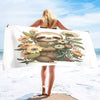 Flower Baby Sloth Towel