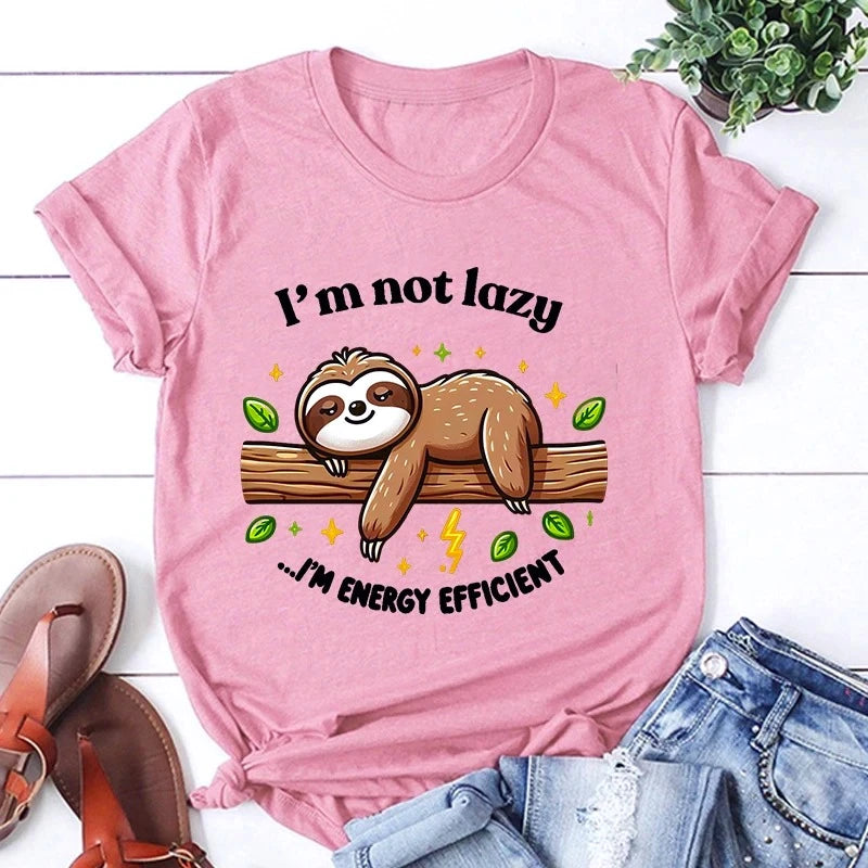 I'm Not Lazy I'm Energy Efficient Sloth T-Shirt