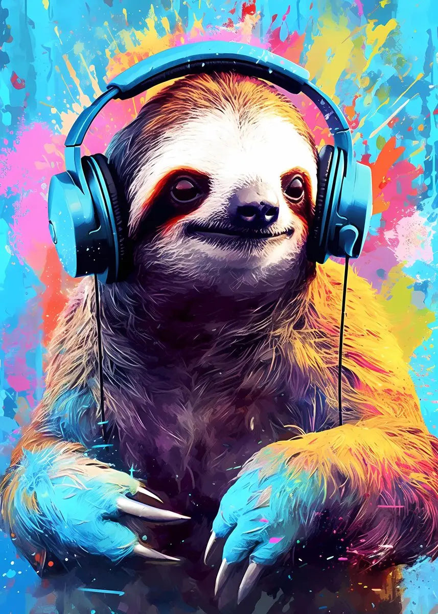Sloth Artwork Poster