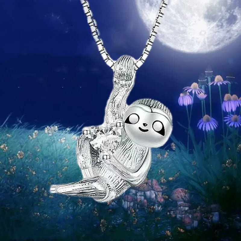 Hanging Sloth Necklace