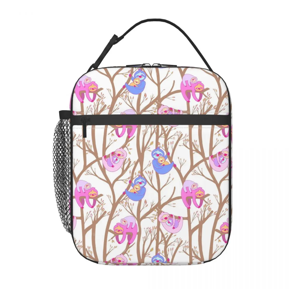 Sloth In The Branches Insulated Lunch Bag