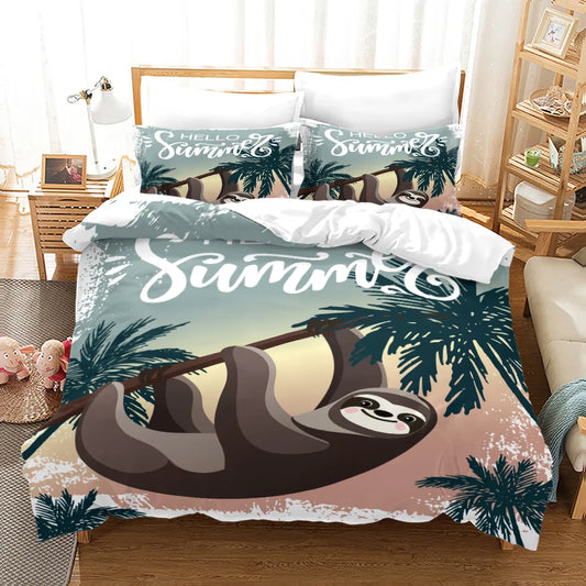 Sloth Duvet Cover Set